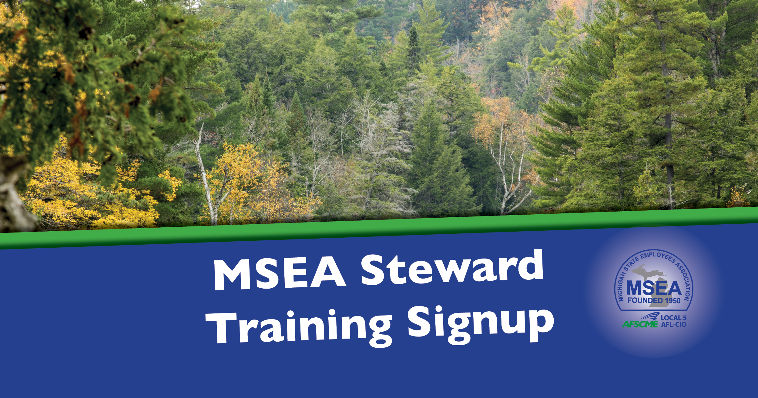 Steward Training Signup Banner